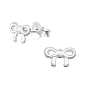 Sterling Silver Tiny Bow Earrings